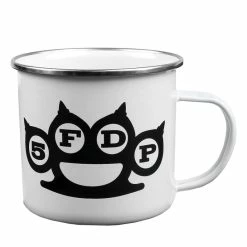 Enamel Mug Five Finger Death Punch - White Logo