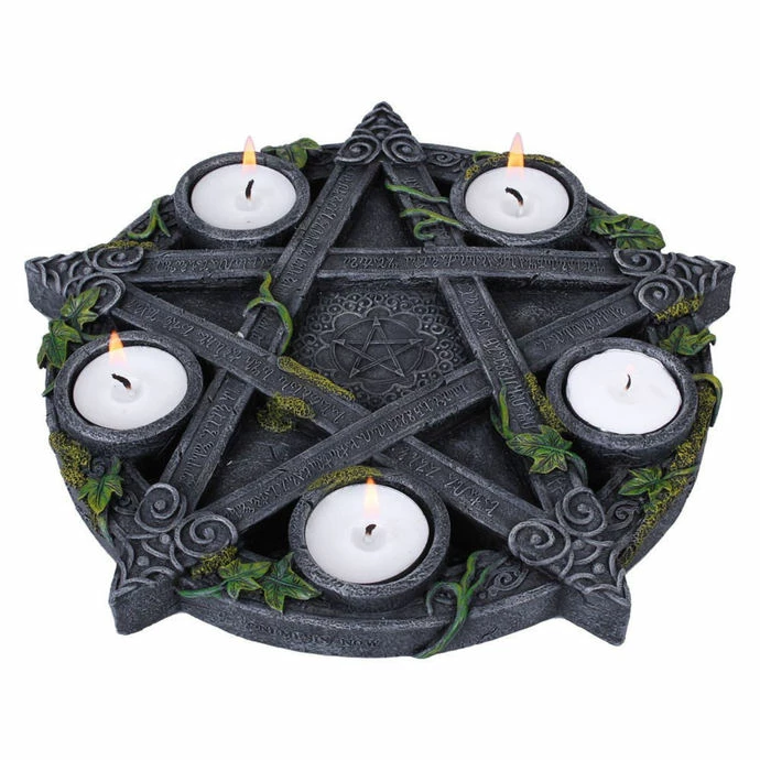 Candlestick (decoration) Wiccan Pentagram Tea