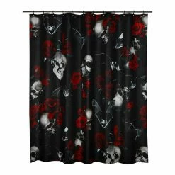 Shower Curtain KILLSTAR - Haunted Garden - Black