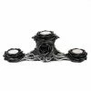 Decoration (candlestick) ALCHEMY GOTHIC - Triple Rose