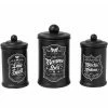 Decoration (jar) Set Of 3 Pcs KILLSTAR - Witch's Vanity - Black