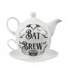 Tea Set ALCHEMY GOTHIC - Fine Bone China - Bat Brew