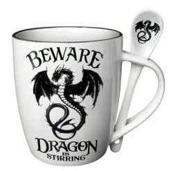 Mug With Spoon ALCHEMY GOTHIC - Dragon Is Stirring