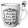 Mug With Spoon ALCHEMY GOTHIC - Freaks Like Me Drink Tea
