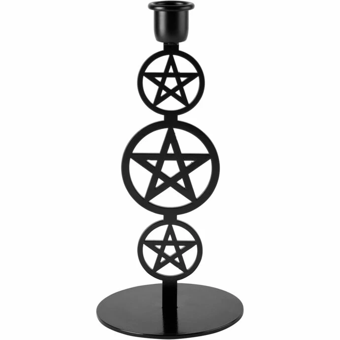 Candlestick KILLSTAR - Pentagram - Black