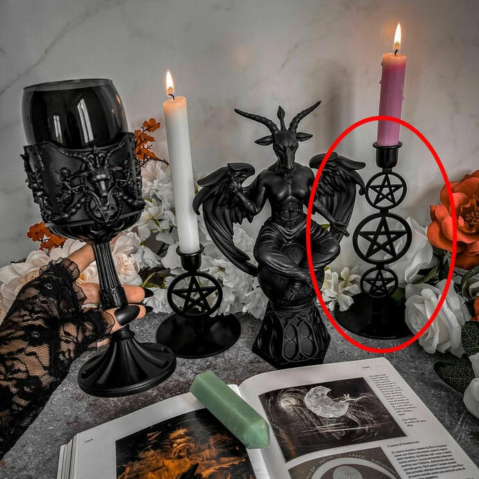 Candlestick KILLSTAR - Pentagram - Black - Image 3