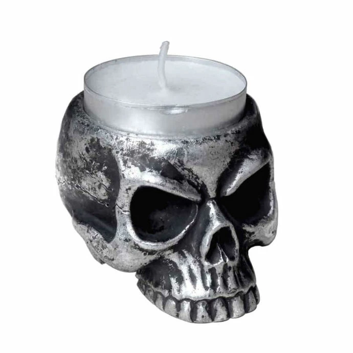 Candle Holder (decoration) ALCHEMY GOTHIC - Skull Tea - Image 4