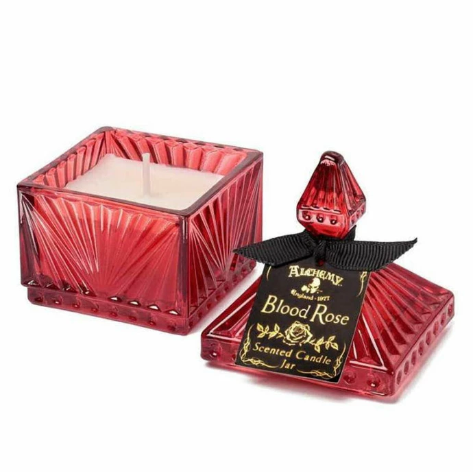 Candle ALCHEMY GOTHIC - Scented Candle Jar - Blood Rose - Square - Image 2